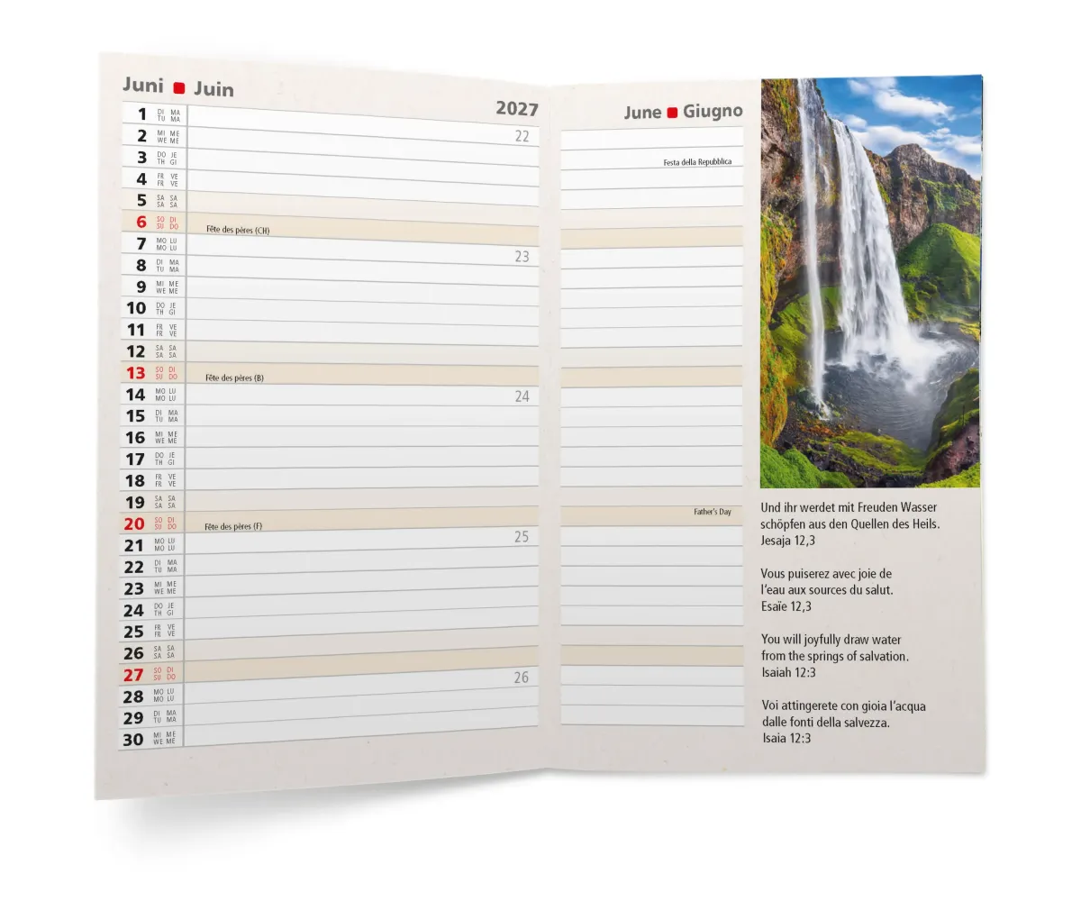 Agenda 4 langues
