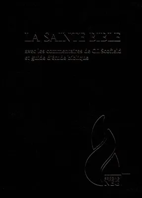 Bible NEG Scofield - fibrocuir noir tranche or onglets - Nouvelle édition