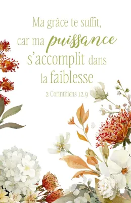 Calendrier format carte de crédit - Fleurs