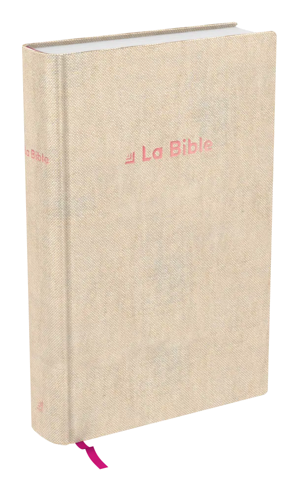 Bible Darby révisée format compact, rigide lin beige