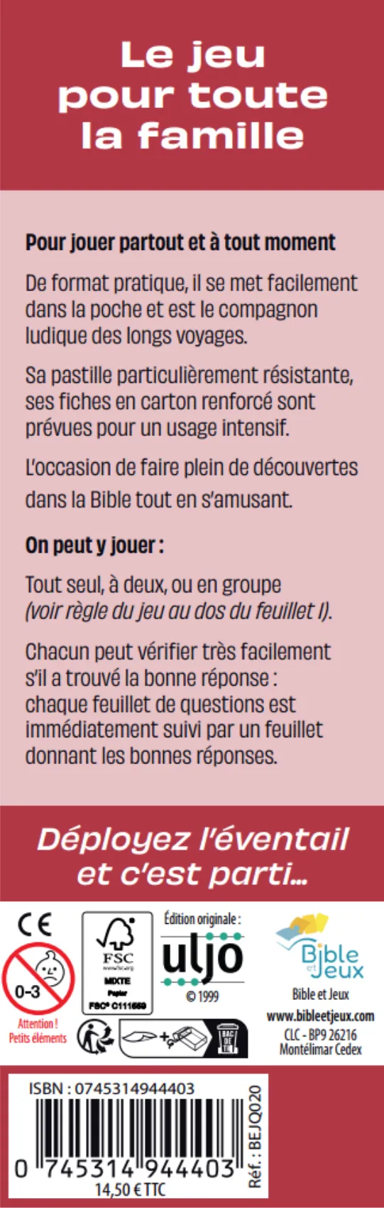 Quiz de la Bible - Ancien Testament - 500 questions & réponses