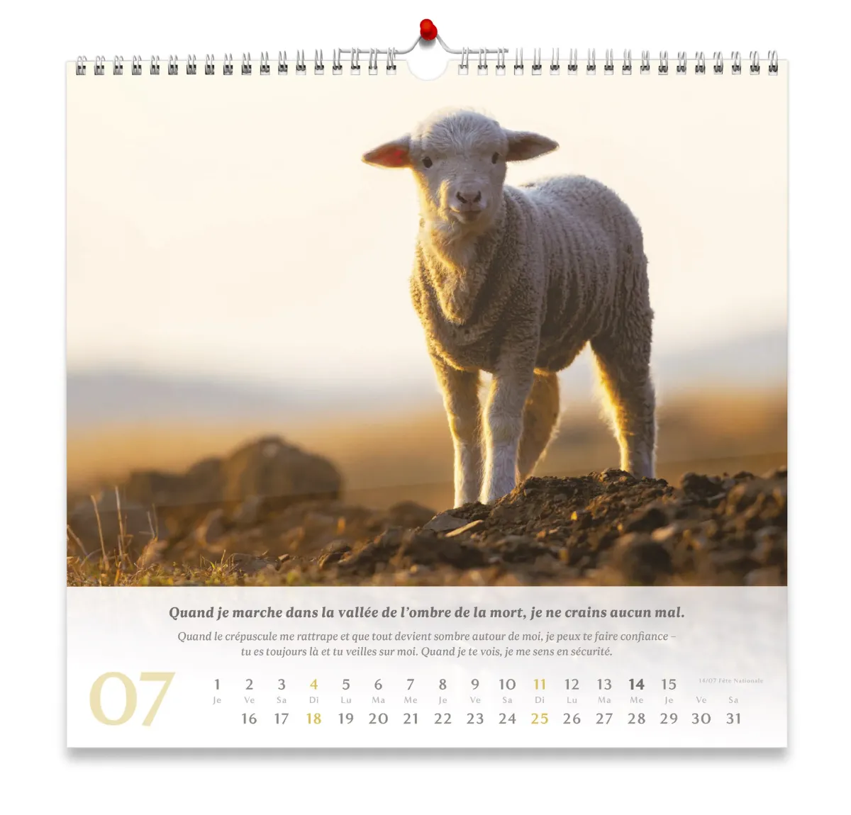 Calendrier Psaume 23 - grand format