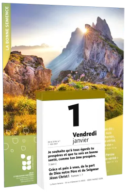 Calendrier Bonne Semence Français bloc & plaque