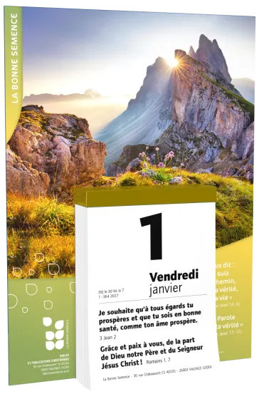 Calendrier Bonne Semence Français bloc & plaque