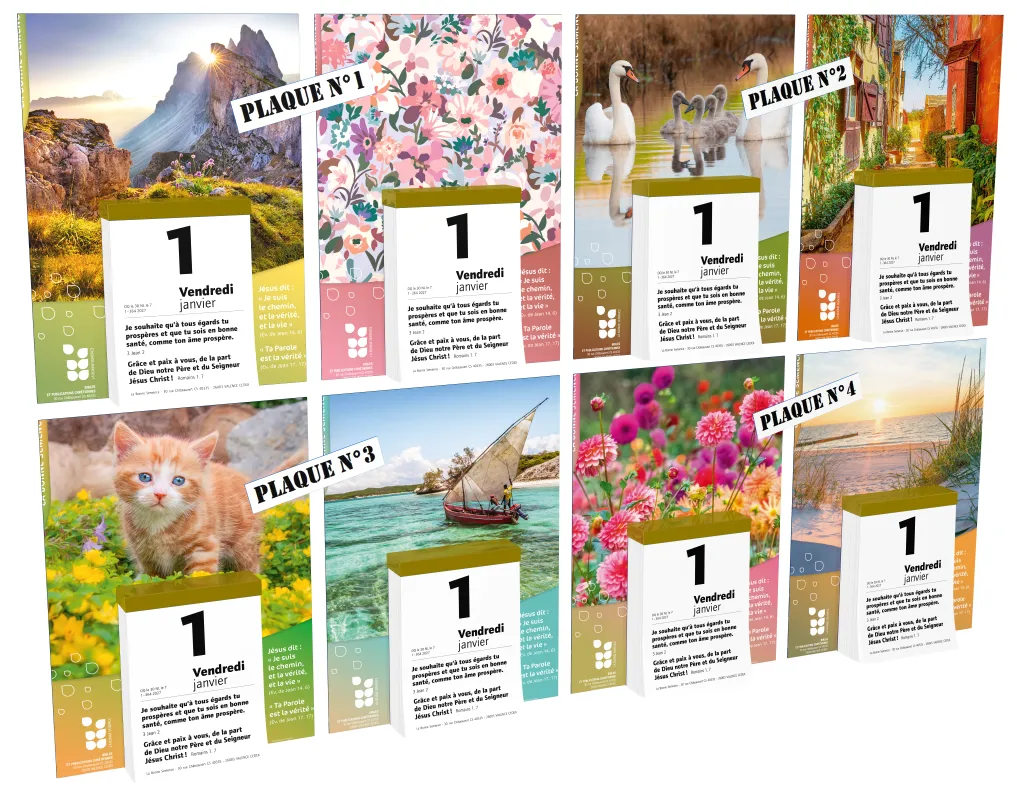 Calendrier Bonne Semence Français bloc & plaque