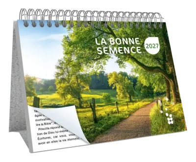 Calendrier Bonne Semence Français format A4, gros caractères