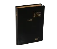 Bible NEG gros caractères souple fibrocuir noir tranche or onglets