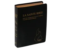 Bible NEG Scofield - fibrocuir noir tranche or onglets - Nouvelle édition