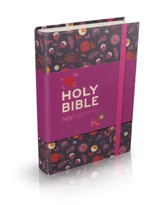 Anglais, Bible NIV, pocket floral notebook Bible