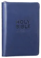 Anglais, NIV Bible navy with zip