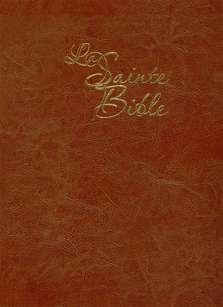 Bible segond 1910, gros caractères - Similicuir marron