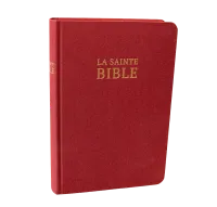 Bible Darby édition de Rolle, format moyen, textile bordeaux, semi-rigide, tranche dorée