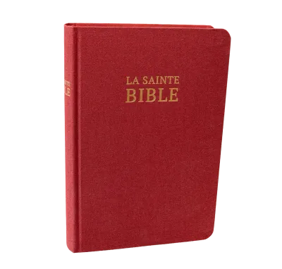 Bible Darby édition de Rolle, format moyen, textile bordeaux, semi-rigide, tranche dorée