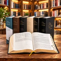 Bible NEG MacArthur semi-rigide, toile beige