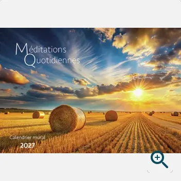 Calendrier Méditations Quotidiennes - bloc à effeuiller - mural