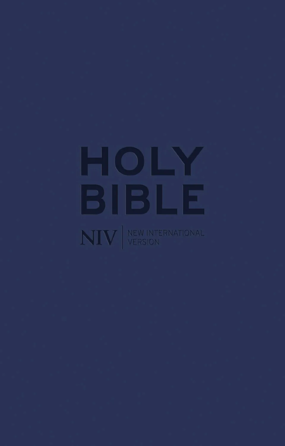 Anglais, NIV Bible navy with zip