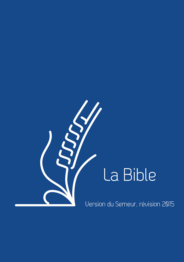 Bible du Semeur 2015 poche souple vivella bleu ferm. éclair
