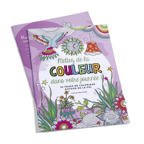 Mettez de la couleur dans votre journée ! 32 pages de coloriage autour de la foi