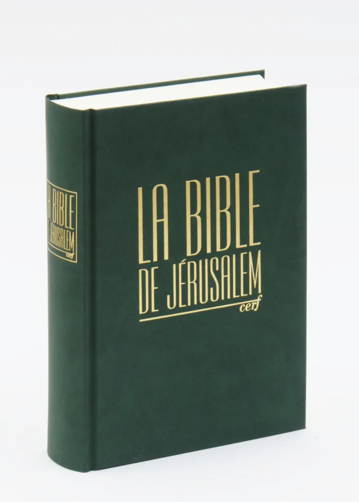 Bible de Jérusalem compacte reliée verte