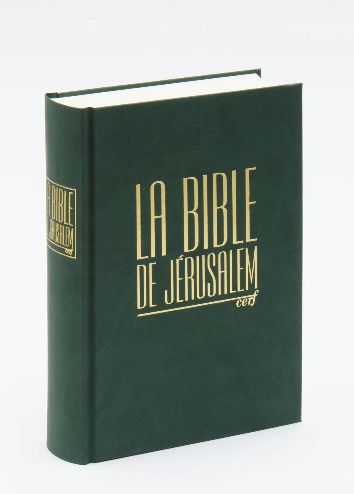 Bible de Jérusalem compacte reliée verte