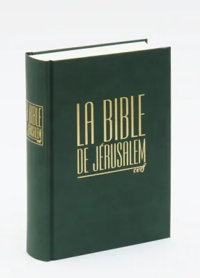 Bible de Jérusalem compacte reliée verte