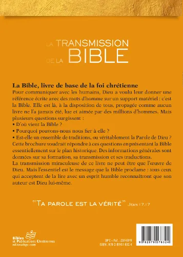Transmission de la Bible