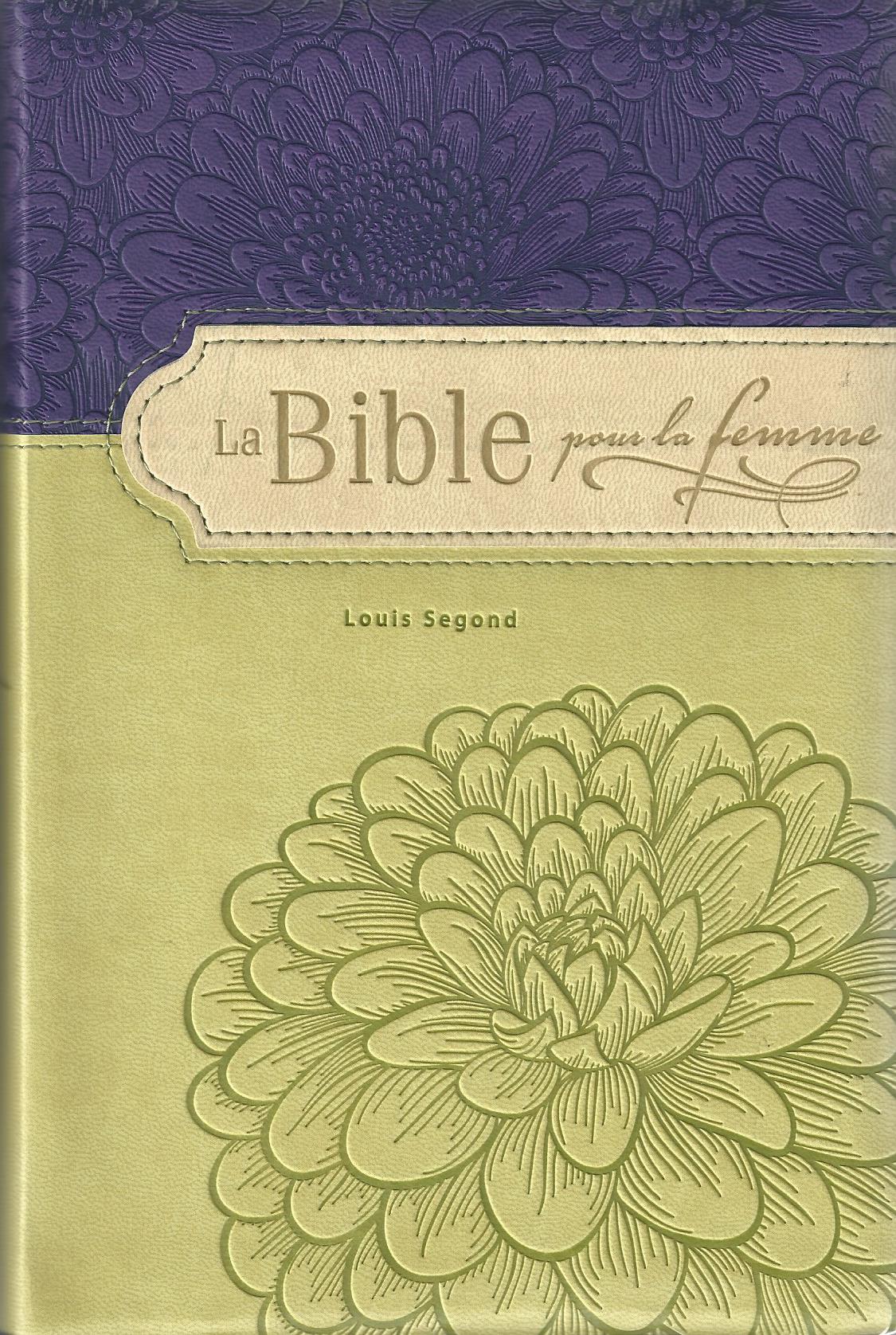 Bible Segond 1910 - Pour la femme - Souple vivella - Paroles de Jésus en vert