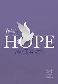 Anglais - Nouveau Testament - NKJV - Here's Hope - broché violet