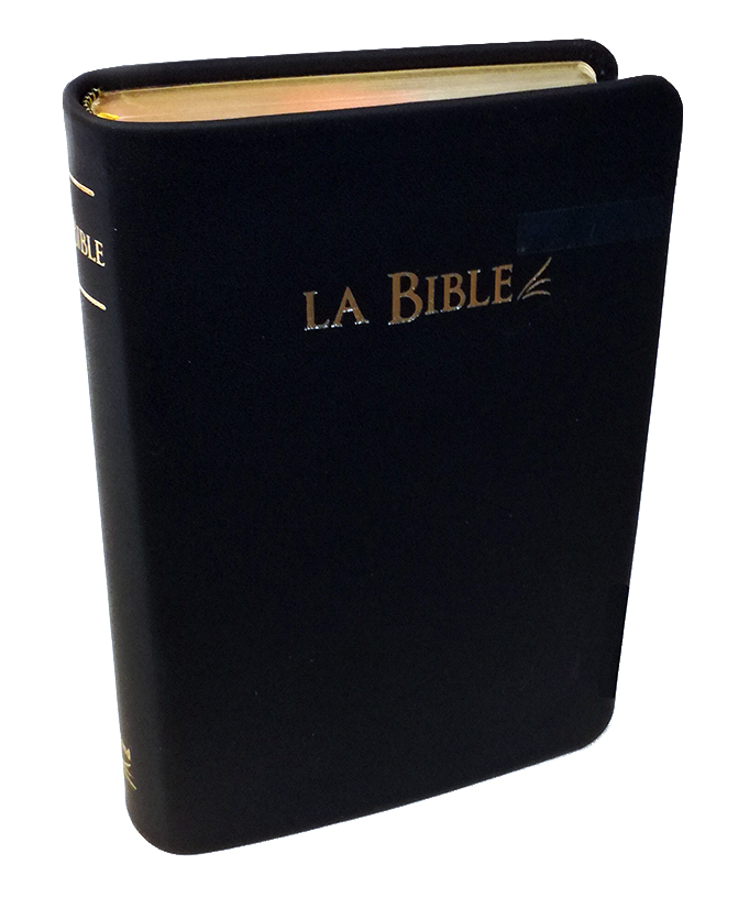 BIBLE SEGOND 21 COMPACTE, CUIR VERITABLE NOIR, TR. DOREES