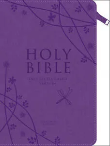 Anglais, Bible ESV, purple compact with zip