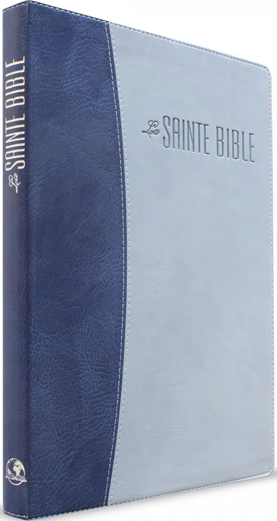 Bible Segond Esaïe 55 confort souple similicuir duo bleu-nuit/gris 511