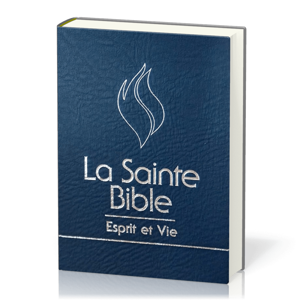 Bible Esprit et vie - bleu nuit avec onglets tranche argent - Louis Segond 1910