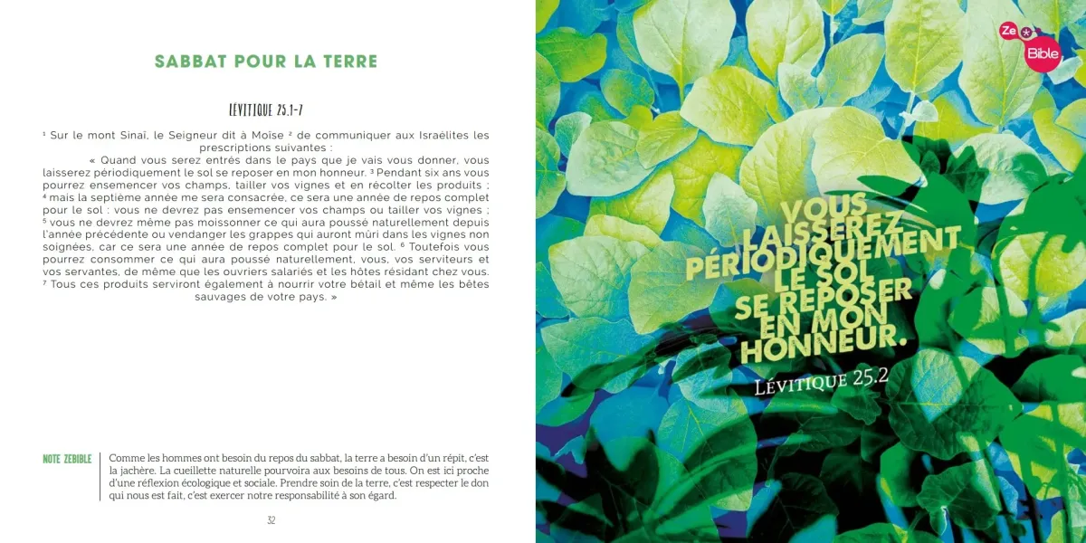 Un jardin pour planète - Parcours ZeBible (Livret)