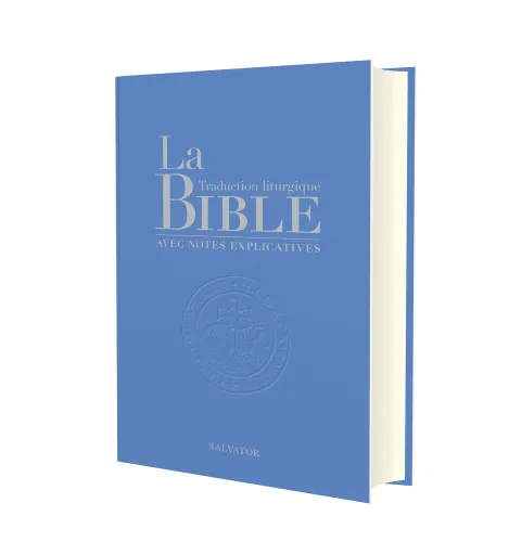 Bible Traduction liturgique, avec notes explicatives - compacte bleu clair