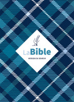 Bible Semeur 2015, couverture textile semi-souple bleue, tissu carreaux