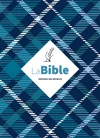 Bible Semeur 2015, couverture textile semi-souple bleue, tissu carreaux