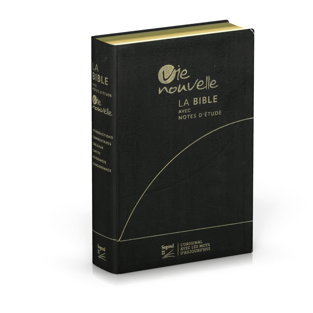 Bible Segond 21 Vie Nouvelle - souple - fibrocuir noir