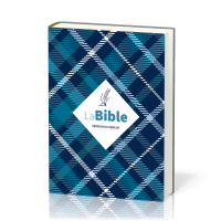 Bible Semeur 2015, couverture textile semi-souple bleue, tissu carreaux