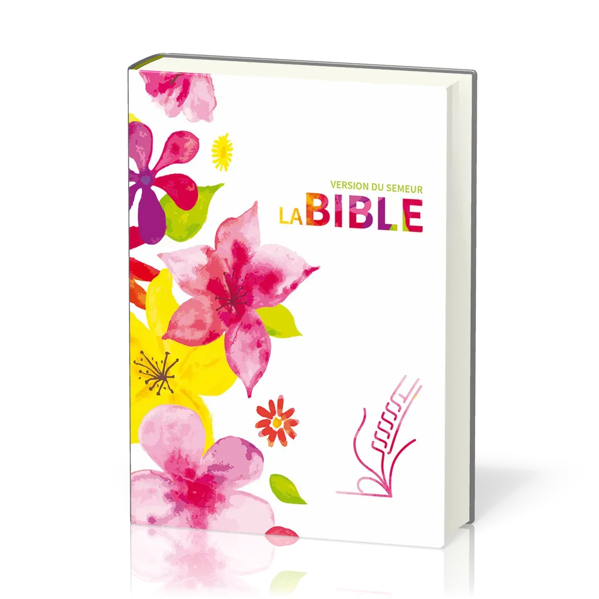 Bible Semeur 2015, couverture textile rigide, fleurs