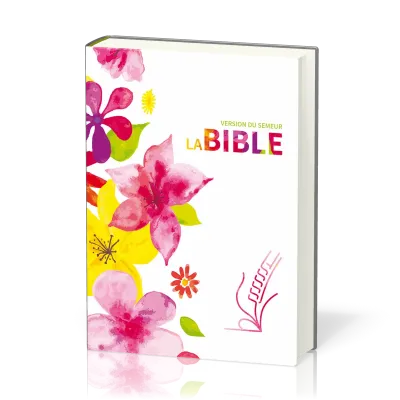 Bible Semeur 2015, couverture textile rigide, fleurs