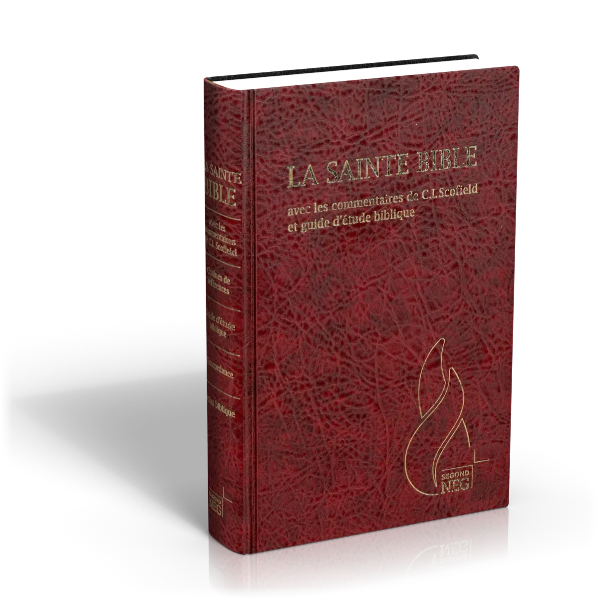 Bible NEG Scofield - rigide grenat