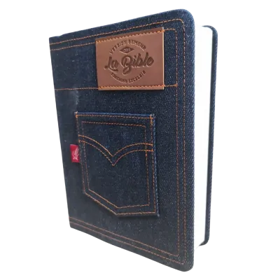 Bible Semeur 2015, couverture jeans souple bleue, tranche blanche