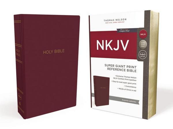 NKJV Super Giant print reference Bible