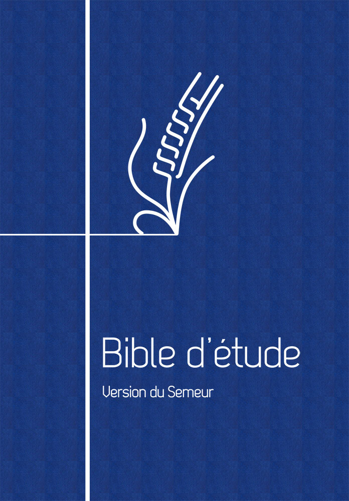 Bible du Semeur 2015 étude souple bleu ferm. éclair