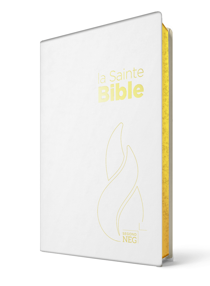 Bible NEG compacte souple toilée blanche nacrée, tranches or