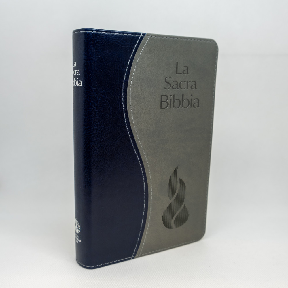 ITALIEN BIBLE NR, DUO GRISE ET BLEU, TR. NATURELLES - COMPACT
